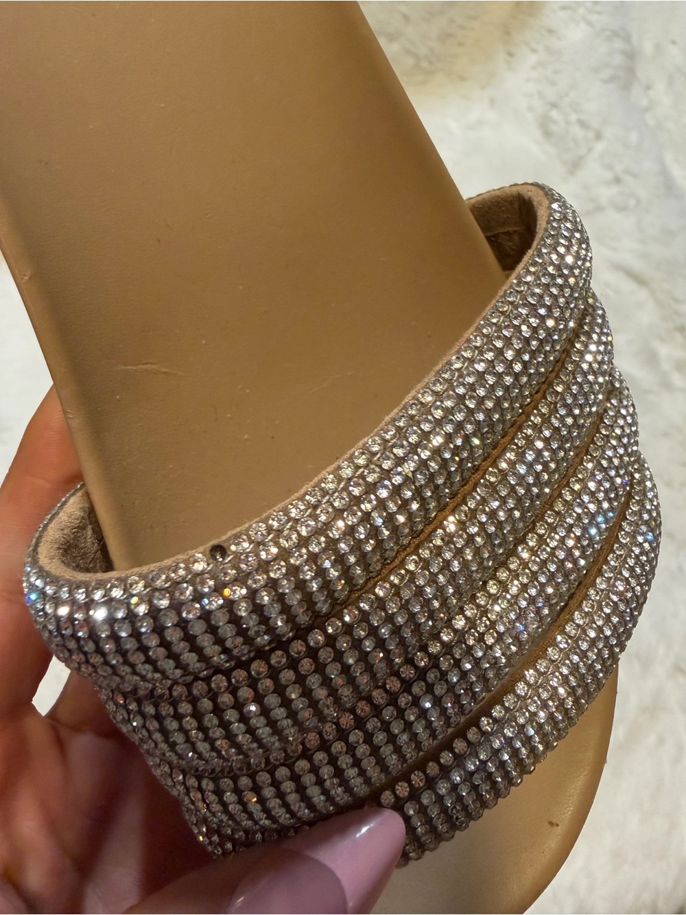 Steve Madden Drips Rhinestone Sandals - Picture 3 of 7